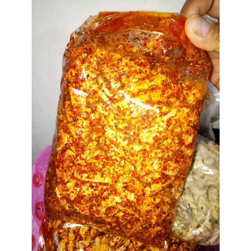 BISA (COD) Ready Basreng Samarinda Bakso Goreng 500 Gram Pedas Daun Jeruk Original Setengah kilo 1/2