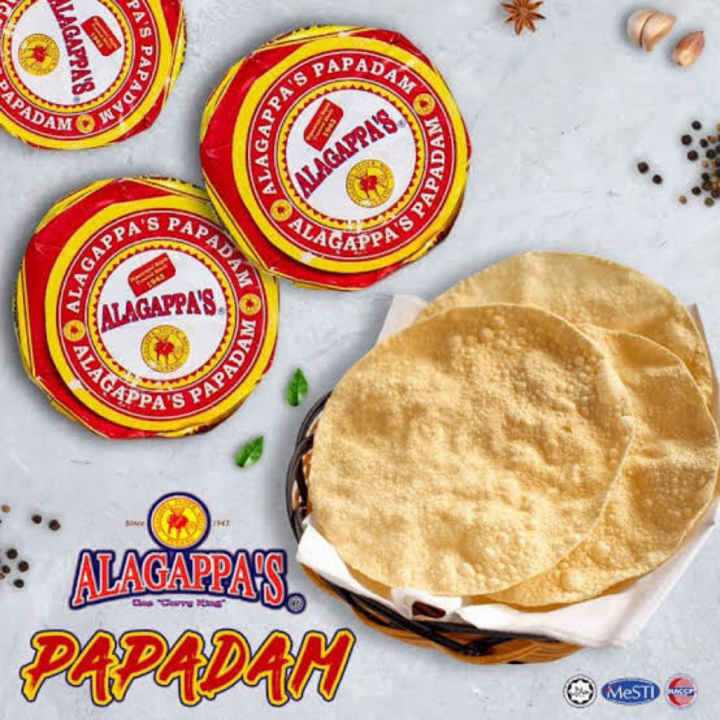 PROMO Alagapa Papadam 100 Gram || Alagapa Papadam || Kerupuk Goreng India
