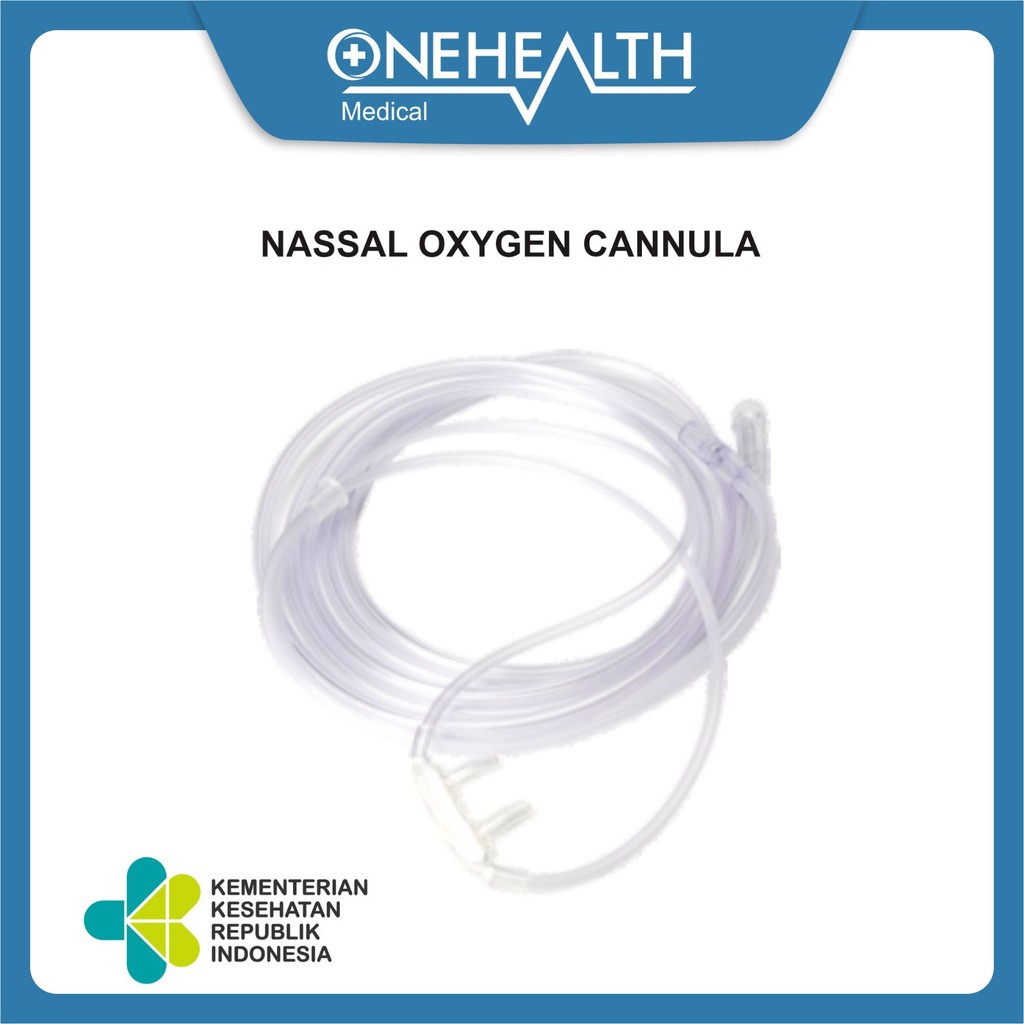 Onehealth Selang Oksigen Nasal Oxygen Cannula Selang Oksigen Hidung Dewasa / Anak / Bayi Steril