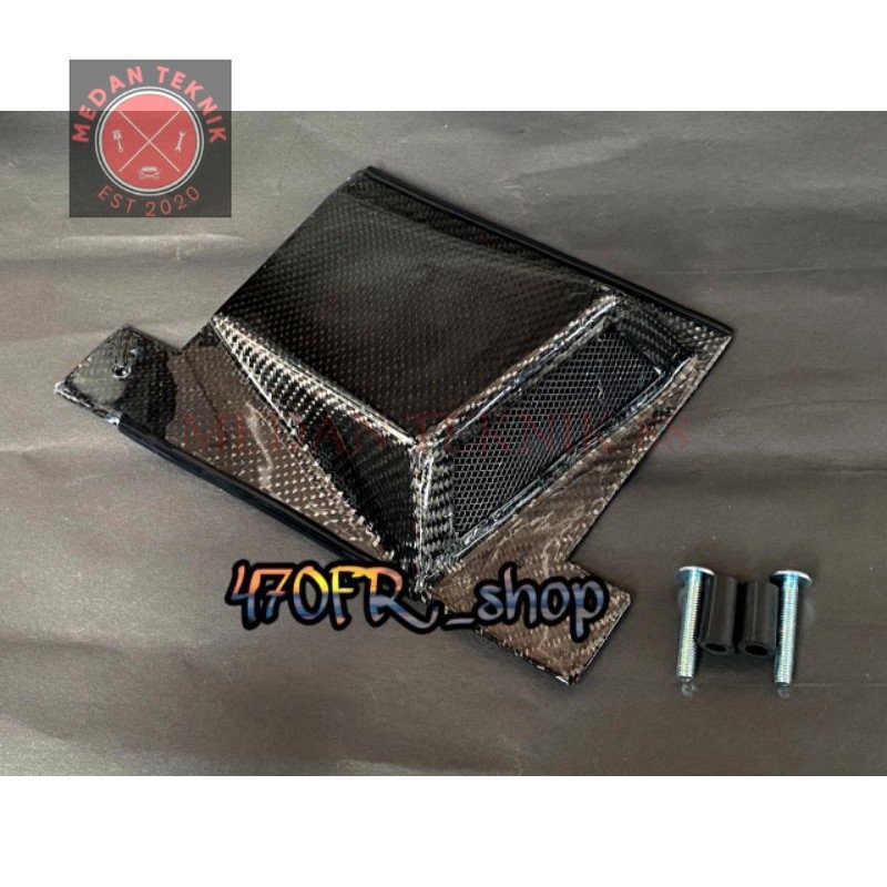 MEDANTEKNIK88 cover radiator karbon kevlar dan karbon forged yamaha nmax , aerox dan lexy