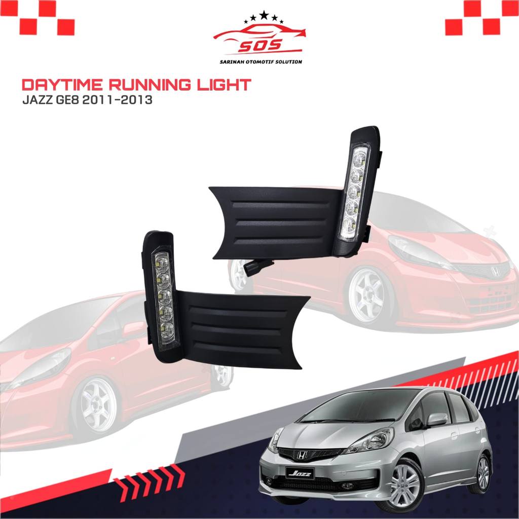 Garnish Bumper DRL Honda Jazz GE8 RS 2011 2013 KANAN KIRI TERIMA TT