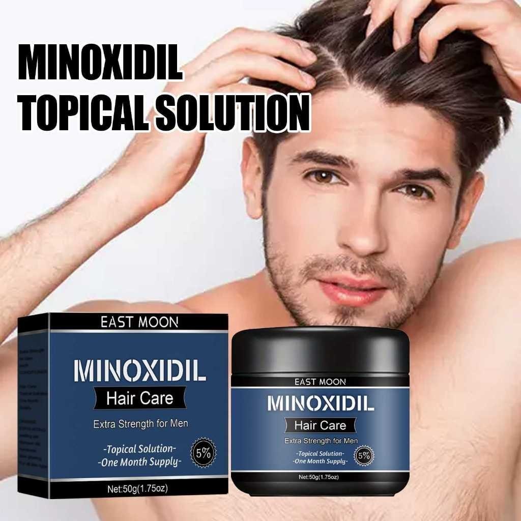 East Moon Cream Rambut Pria 50g Pelurus Rambut Alami Penumbuh Rambut Kering Pelembut Rambut Pria Per