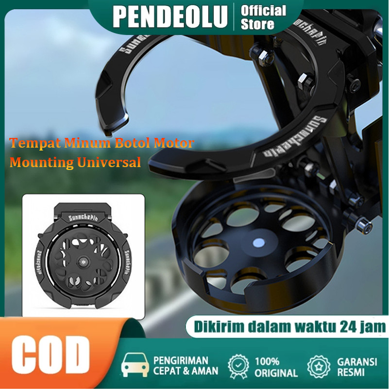 Cage Bottle Tempat Botol Air Minum Sepeda Motor Universal Anti Goyang Tempat Botol Minum Spion Motor