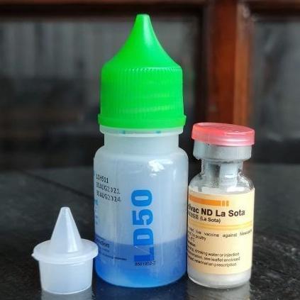 Rooster PoultryShop Vaksin Ayam Medivac ND LASOTA Dosis 50 Tetes untuk Kekebalan Unggas Mencegah Pen