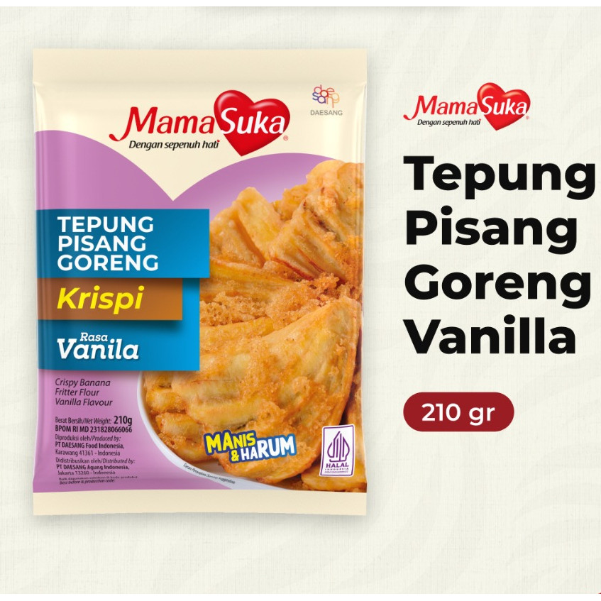 MamaSuka - Tepung Pisang Goreng Vanila 210 gr