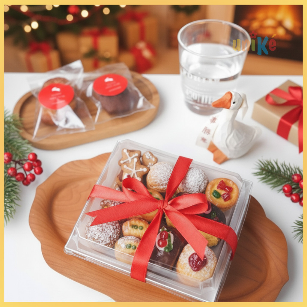 10pcs Box Mika Sandwich Kue Roti Snack Premium Kemasan Makanan Food Grade Packaging Bakery Mika Mlg