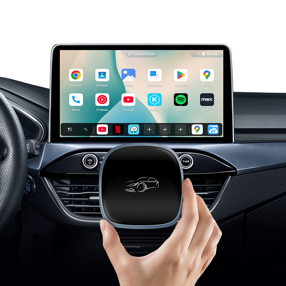 New CarPlay Ai Box Android 13 4GB 64GB QCM6115 8-Core Wireless Android Auto Support Netflix IPTV 4G 