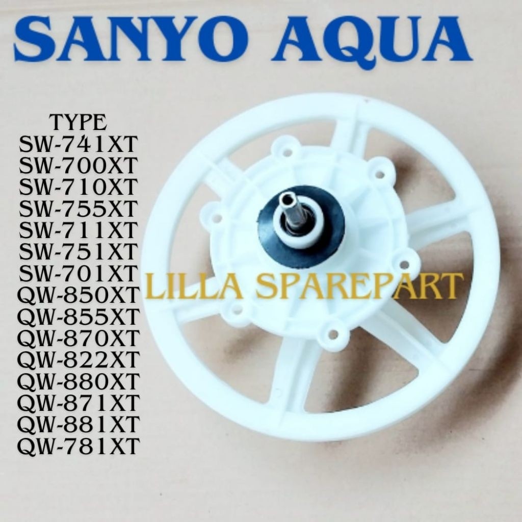 Gearbox Mesin Cuci Sanyo Aqua 2 Tabung 1 Set