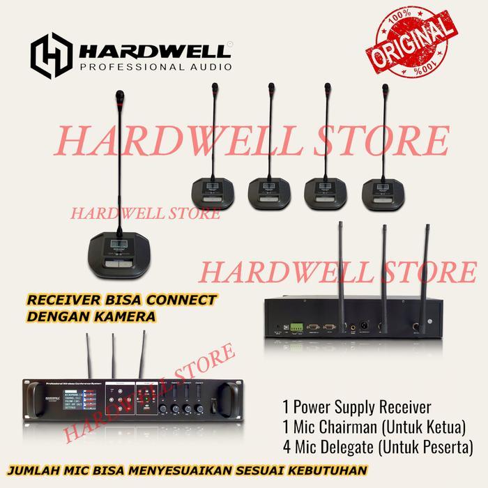 Paket Mic Wireless Conference / Mic Rapat Hardwell CCS 1000 Original