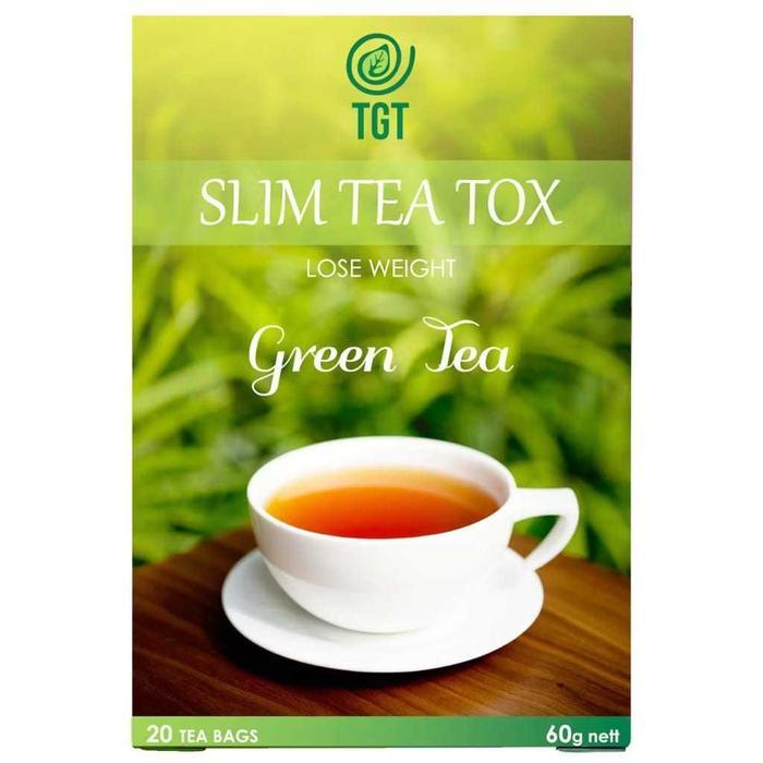 [WARKOP RENI] TGT SLIM TEA TOX Lose Weight / Teh Hijau Pelangsing Green Tea 20 Tea Bags 60gr Nett / 