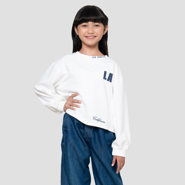 Nevada Bordir Aplikasi Sweater Anak Perempuan 123372182