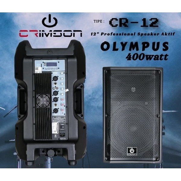 Speaker Aktif CRIMSON 12 Inch Bluetooth Cr12 Olympus /CR 12 OLYMPUS