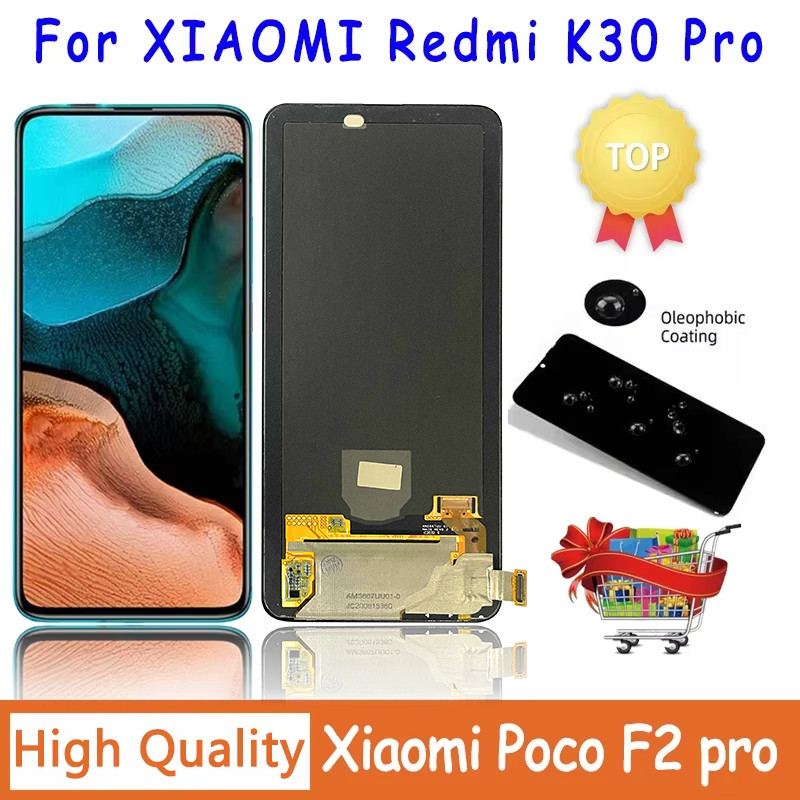AMOLED New For Xiaomi Redmi K30 Pro Display Touch Screen Digitizer Parts For Xiaomi Pocophone Poco F