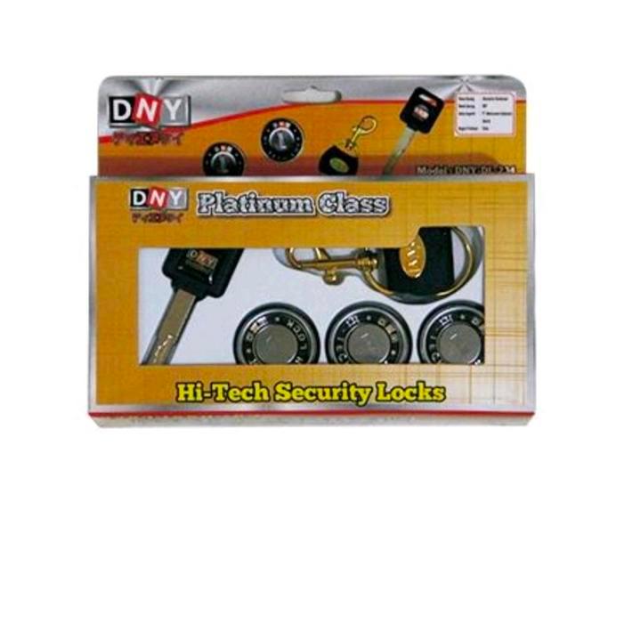 KUNCI PINTU MOBIL UNIVERSAL 3 PINTU SET - -, - Unggulan