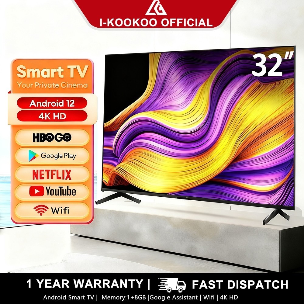 SS Samsung 32-Inch Smart TV,4K 1080p Full HD Android TV – Google TV with Voice Remote – Flat Screen 