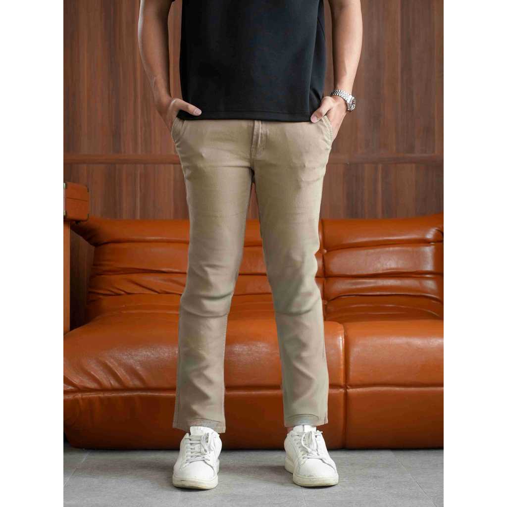 FOREX Chinos Premium Panjang Pria Regular Fit Stretch