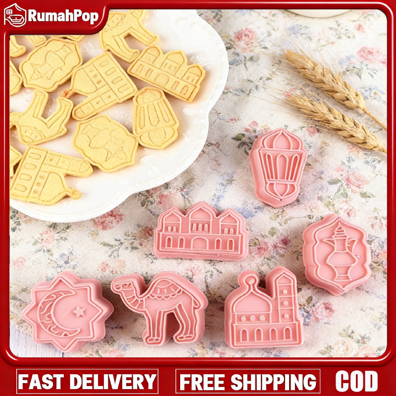 Cetakan Kue Kering Idul Fitri Cetakan Kue Kering Cetakan Kue Kering 3D Biskuit Ramadan Lebaran Cetak