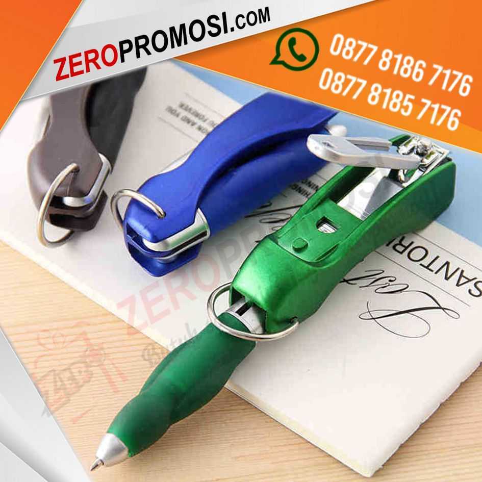 Souvenir pen gunting kuku hadiah bisnis logo custom