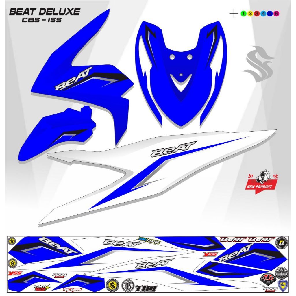 STRIPING MOTOR VARIASI BEAT DELUXE 2021/ 2022