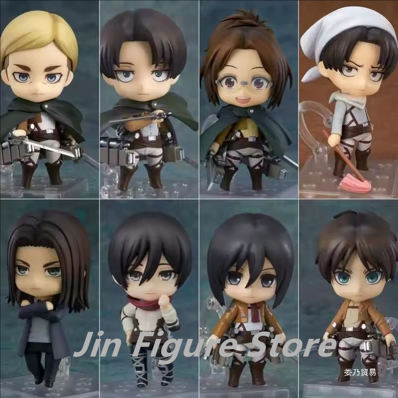 Levi Ackerman 390 417 Eren Jaeger 375 Mikasa Ackerman 365 Attack on Titan Action Figure PVC Toys Col