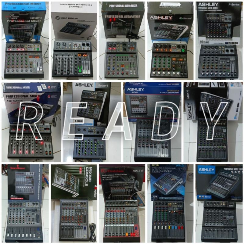 Mixer Audio 4 Channel Dan 6 Channel (Pilih Varian)