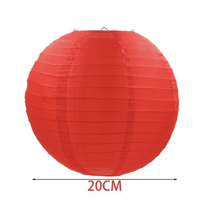 Lampion Kain Polos Warna Lampion Imlek Lampion Warna - 20CM MERAH [terlaris]
