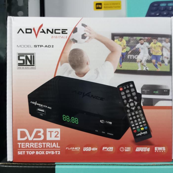Dital TV Tuner Set Top Box Advance DVB-T2 Full HD.
