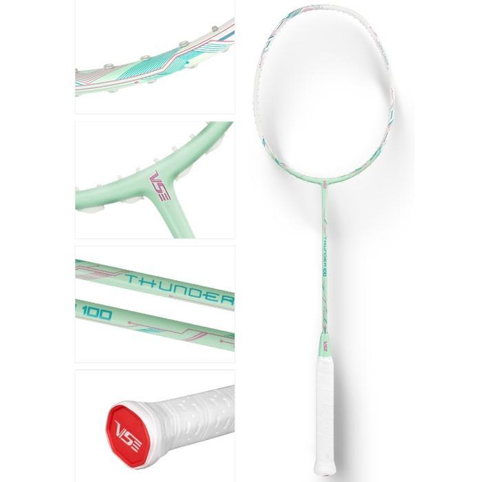 VS Venson Bton Racket Thunder 100 Series 30lbs Glow in the dark / Raket Bulutangkis Thunder100 4U 5U