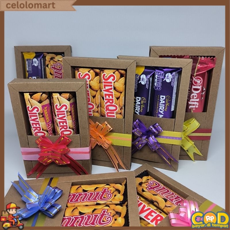 READY Hampers Coklat mini Silverqueen | Kado ulangTahun Coklat | Kado Valentine Coklat Silverqueen
 