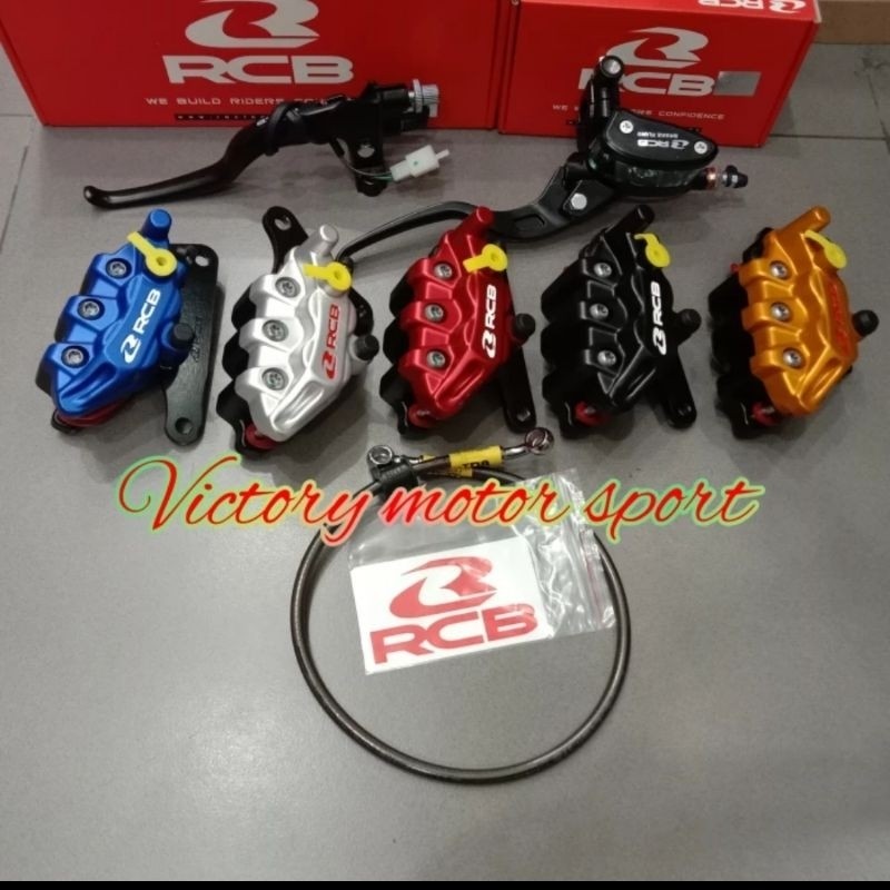 paket master rem kaliper selang rem rcb rx king Vixion Jupiter Mio fiz r aerox paket pengereman rcb 