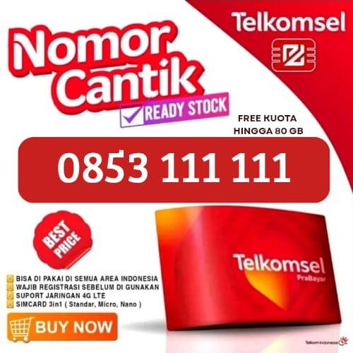 BISA COD Nomor Cantik Telkomsel Kuota Utama 80 GB 10 Digit Nomor Cantik