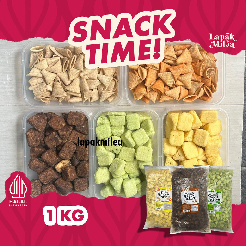 [ 1 KG ] Yola Yola Stik Momogi Rasa Coklat Pandan Jagung Bakar