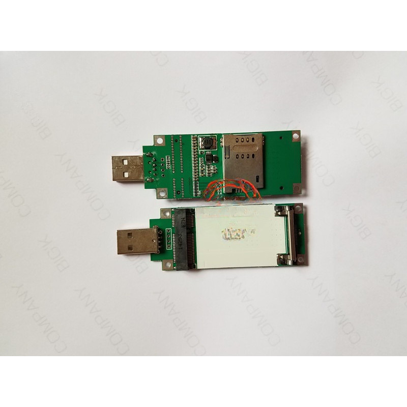 10pcs mini PCIE to USB include SIM card slot for SIM5360E SIM7100A SIM7100 ME909S120 MC7304  MC7710 