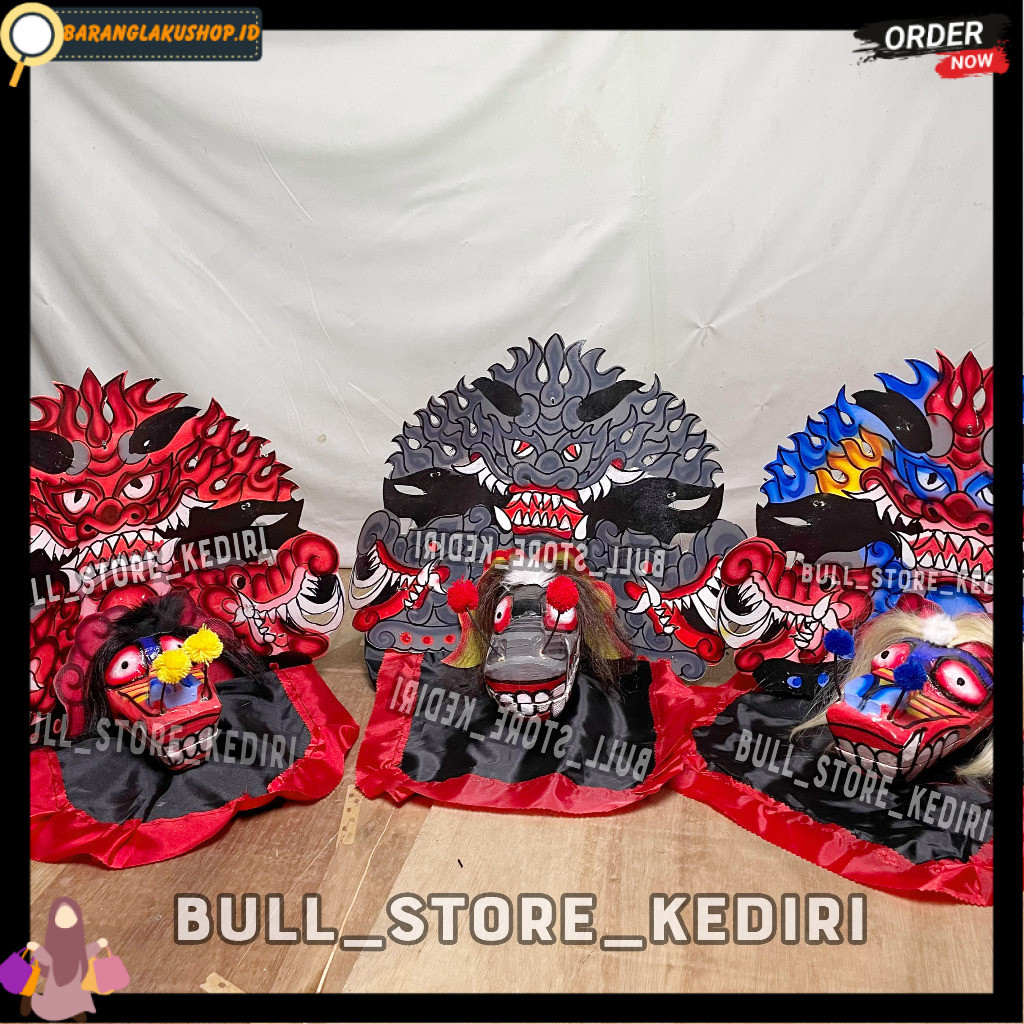 Barongan Caplokan Anak Anak No 3 Bahan Kayu Jamang Talang