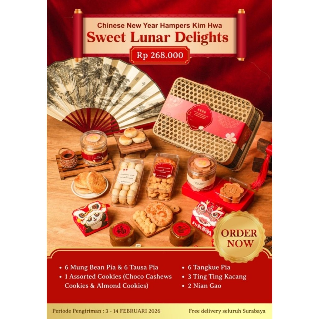 Kim Hwa's HAMPERS IMLEK (Bao & Noodle) / Chinese New Year / CNY Prosperity Chinese Pastry / Hampers 