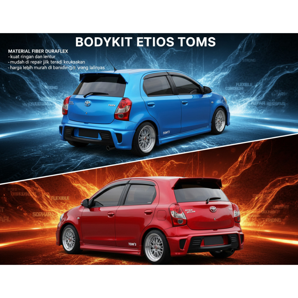 cicilan 0% bodykit Etios toms BODY KIT TOYOTA ETIOS body kit etios