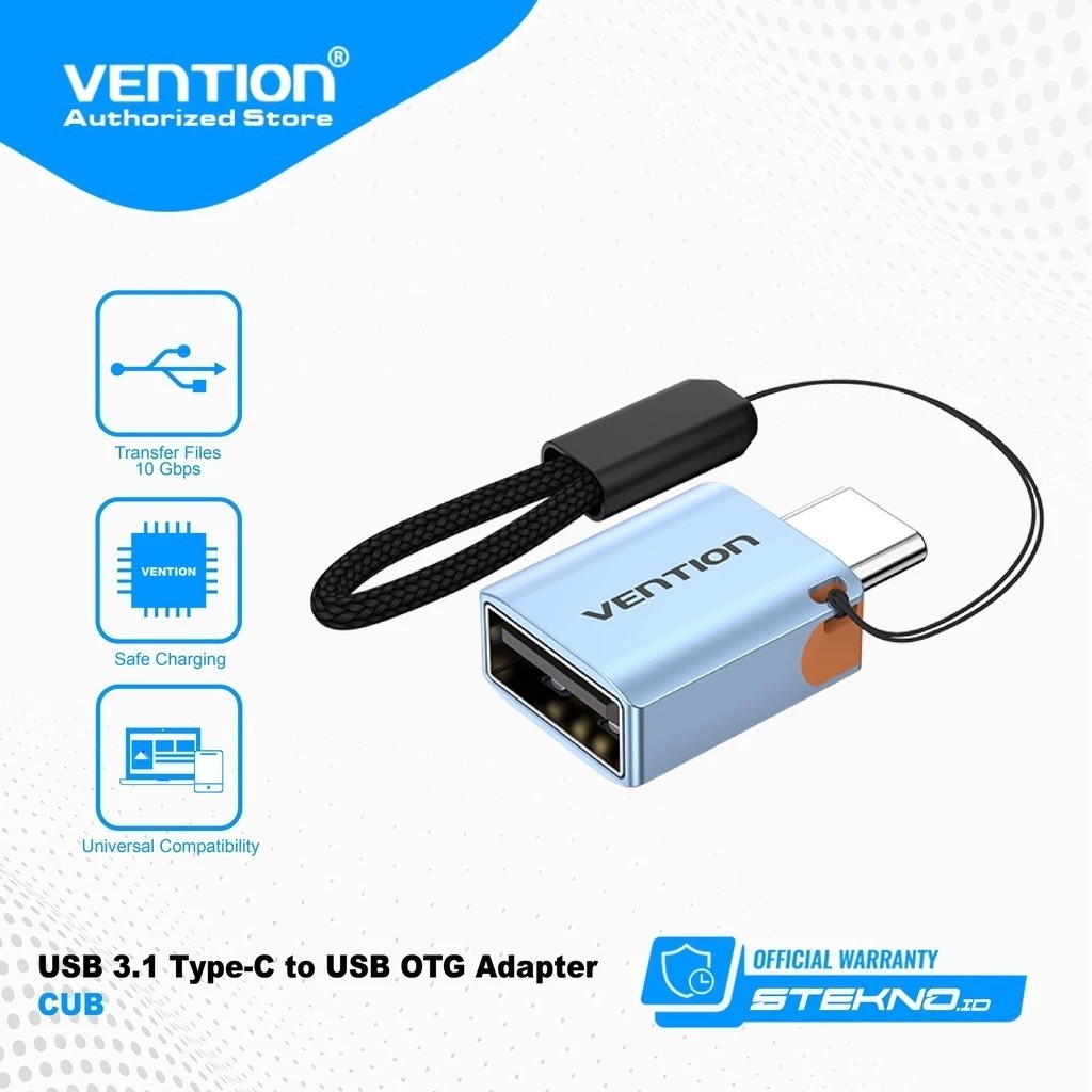 Vention OTG Adapter USB Type C 3.1 Flashdisk to iPhone dan Android - CUBH0