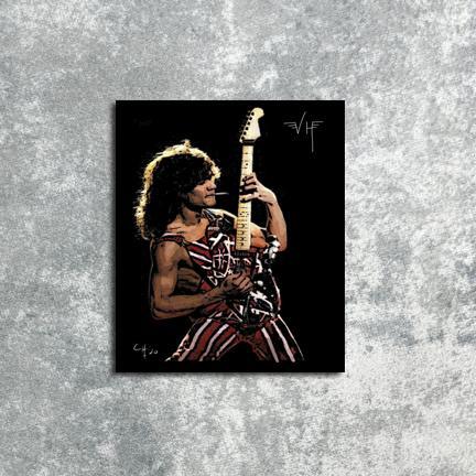 Poster Dinding Guitarist Van Halen Big Salle !!!