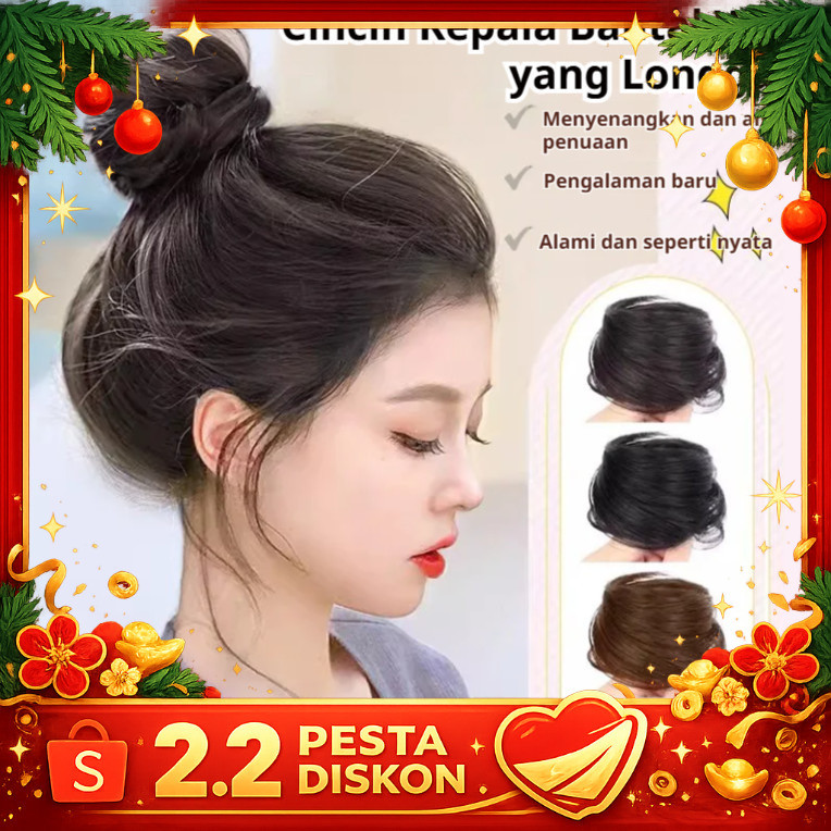 [ COD/Pengiriman 24 Jam ] Wig Cepol/Jepit Hair Bun Aksesoris Rambut Wanita Cepol Ala Korea Konde Pes