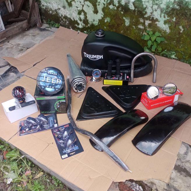 [GM] paket motor japstyle full set body custom MOTOR CUSTOM Motorcycle Paket Tangki Motor