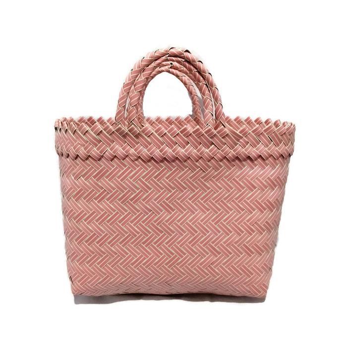 Sami Makmur Tas Anyaman Plastik Polos Kecil 23x10x20cm untuk Parcel Lebaran Bingkisan Hantaran Hampe