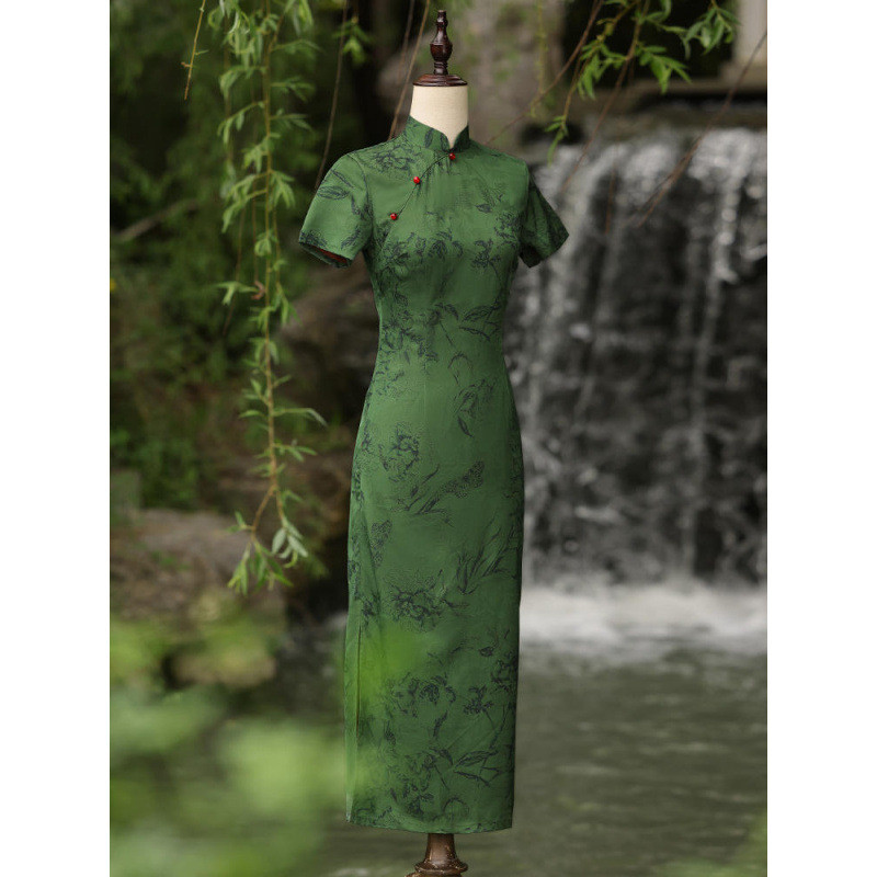 New Improved Youth Style Retro Republic of China Style Petite Dress