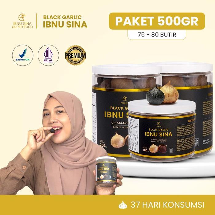 (ORIGINAL) Black Garlic | Bawang Hitam Tunggal | Ibnu Sina | 500gr