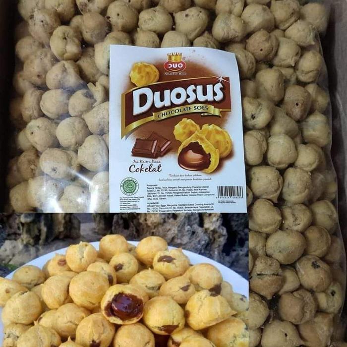 KUE SOES COKLAT 1DUS (2KG) - KUE SUS COKLAT - KUE KERING COKLAT