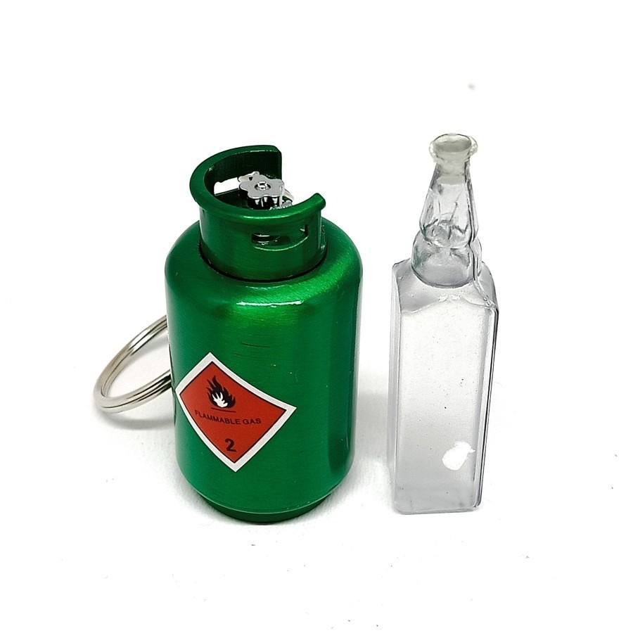 BAYAR DITEMPAT -  Korek Api Gantungan Kunci Model Unik Tabung Elpiji 3826 / Mancis Unik / Mancis Ker