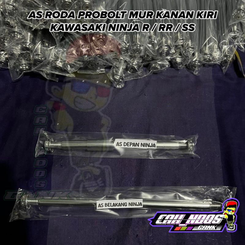 As roda probolt ninja as roda depan belakang mur kanan kiri kawasaki Ninja R / RR / SS