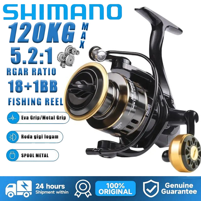 TERLARIS COD SHIMANO Reel Pancing Seri 1000-7000 rel pancing deukio laut murah dan kuat 20 kg rill p