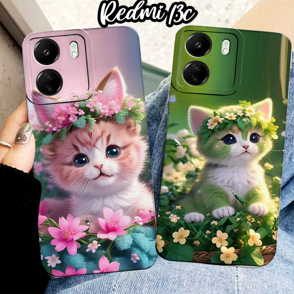 Softcase REDMI 13C/POCO C65 Motif KUCING LUCU - Case Terbaru - Case Redmi 13c - Case Redmi - Case Ce