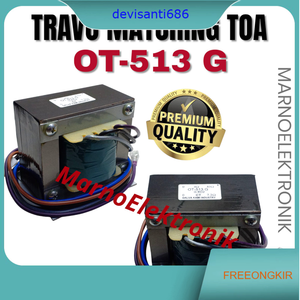 TRAVO TRAFO MATCHING TOA OT-513 G OT-513G OT-513G OT513 OT 513 ASLI ORIGINAL ORI