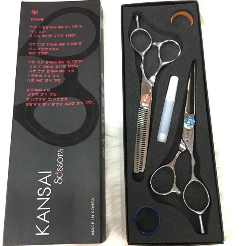 KANSAI GUNTING RAMBUT SALON PROFESIONAL 100% ORIGINAL 1set